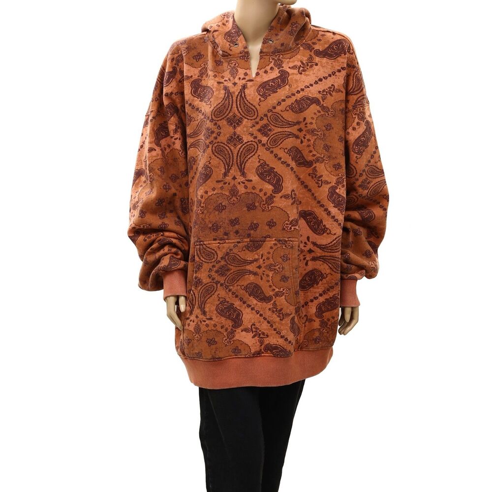 Free People We The Free It's A Vibe Butterfly Printed Hoodie Oversized XL 290211 - Picture 5 of 9